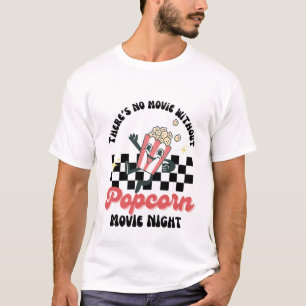 Retro Movie Night Popcorn T-Shirt