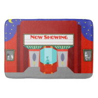 Retro Movie Theater Bath Mat