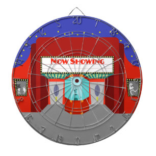 Retro Movie Theater Dart Board Dartscheibe