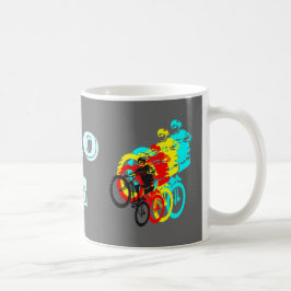 Retro MTB-Fahrer Kaffeetasse