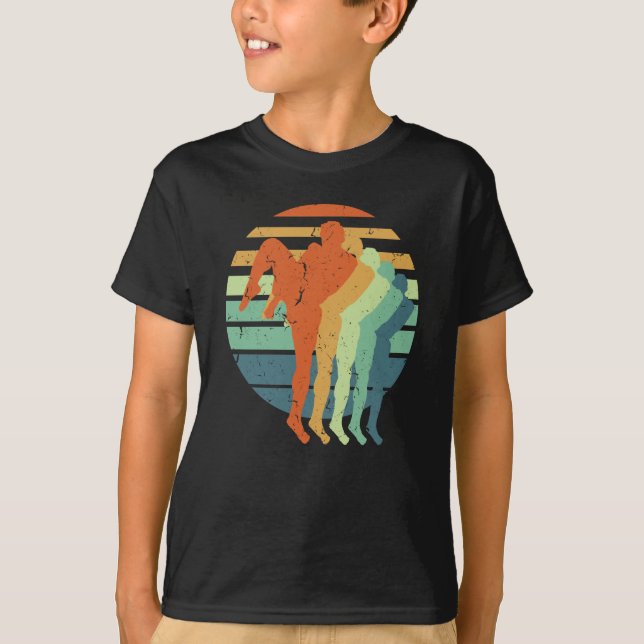 Retro Muay Thai Boxsport Kickboxing Boxer Fan T-Shirt (Vorderseite)