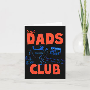 Retro müder Papa, alles Gute zum Vatertag, lustige Karte