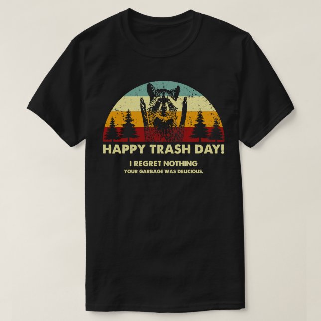 Retro-Mülltag T-Shirt (Design vorne)