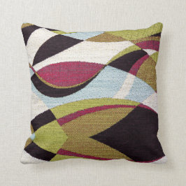 Retro Multicolor 70's Style Throw Kissen