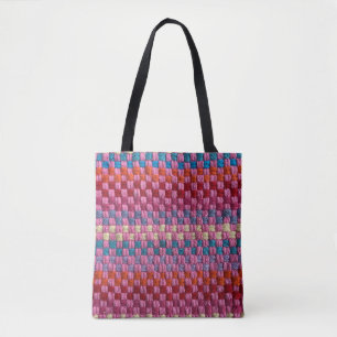Retro Multicolor Potholder Karo Tasche
