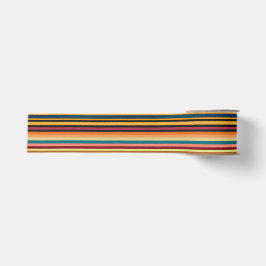 Retro Multicolour Vintage Stripe Grosgrain Ribbon Ripsband