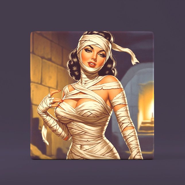 Retro-Mumie Pin-up Fliese (Von Creator hochgeladen)