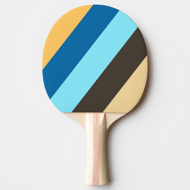 Retro Murmur Bold gestreift Tischtennis Schläger (Vorderseite)