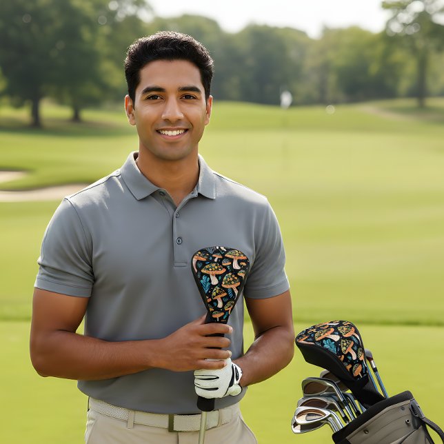 Retro Mushroom Golf Head Cover - Bold & Groovy Golf Headcover (Von Creator hochgeladen)