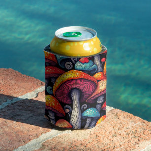 Retro Mushroom Magic Can Cooler Dosenkühler