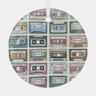 Retro Music Cassette: Nostalgisches Symbol Ornament Aus Glas