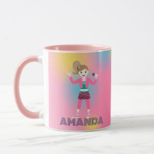 Retro Music Girls Band Birthday Party Tasse