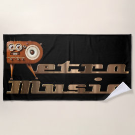 Retro music Minion Strandtuch