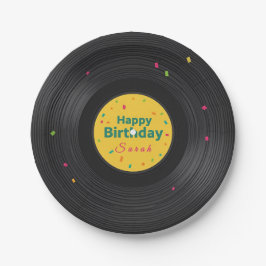 Retro Music Party Pappteller