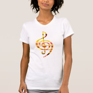 Retro Music Shirt, Retro Musiknotensymbol T-Shirt