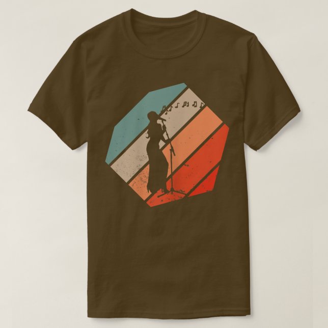 Retro Music Singer Musiker Gesang Geschenk T-Shirt (Design vorne)