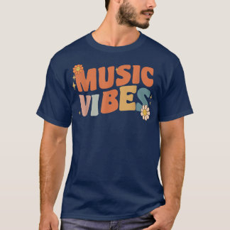 Retro Music Vibes Lehrerin Frauen Kinder T-Shirt