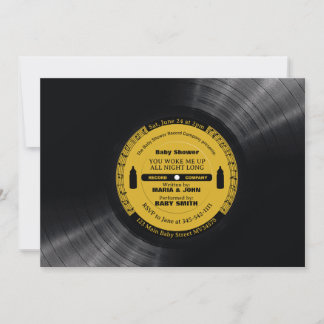 Retro Music Vinyl 60er 70er Einladung