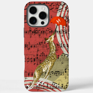 Retro Musical Flying Giraffe Roter Schirm title_seo2