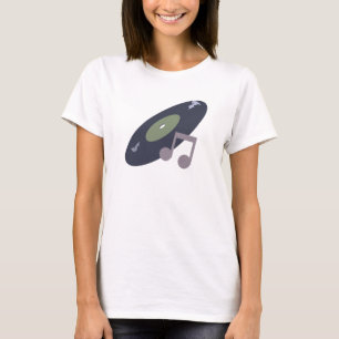 Retro Musik-Aufzeichnungs-u. T-Shirt
