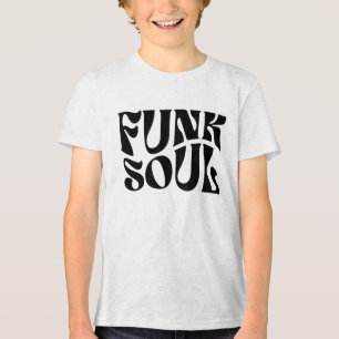 Retro-Musik-Logo-Design im Funk-Soul-Stil Tri-Blend Shirt