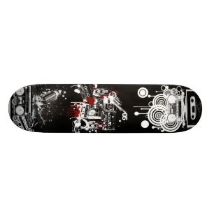 Retro Musik-Plattform Skateboard