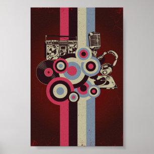Retro-Musik Poster