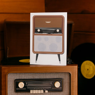 Retro-Musikliebhaber Funkgerät Mitte des Jahrhunde Karte
