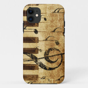 Retro-Musiknote und Klavier Case-Mate iPhone Hülle