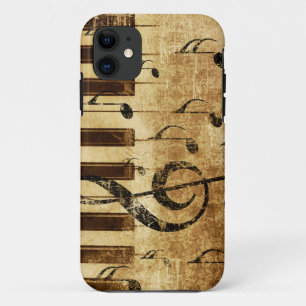 Retro-Musiknoten und Klavier Case-Mate iPhone Hülle
