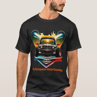 Retro-Muskelauto – Als Pferdestärken noch etwas be T-Shirt