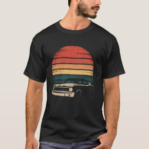 Retro-Muskelauto Amerikanisches Vintage-Auto Sonne T-Shirt