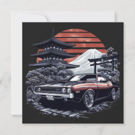 Retro-Muskelwagen Feiertagskarte