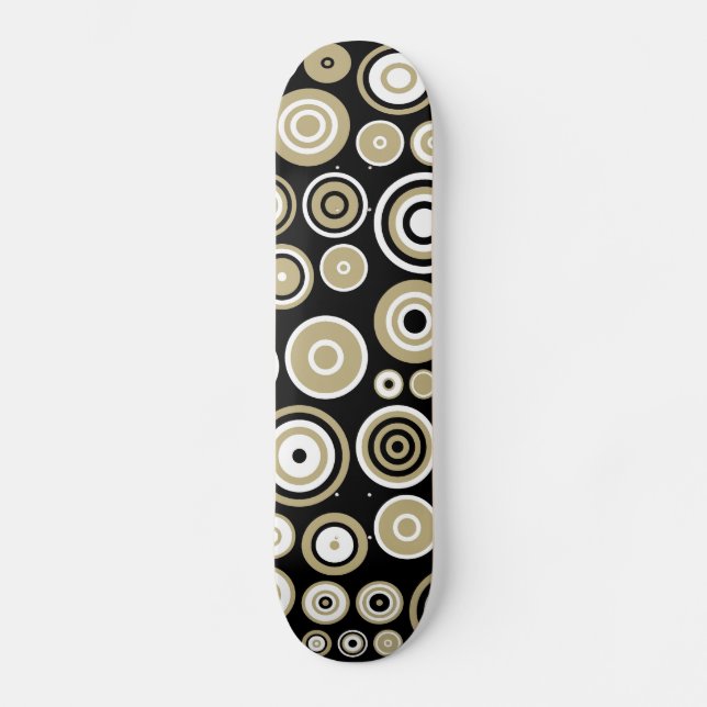 Retro-Muster Abstrakte Kunst - Skateboard (Vorderseite)