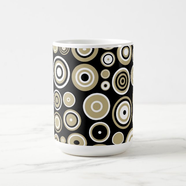 Retro-Muster Abstrakte Kunst - Tasse (Mittel)