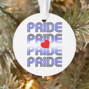 Retro-Muster aus Lederherzen Ornament
