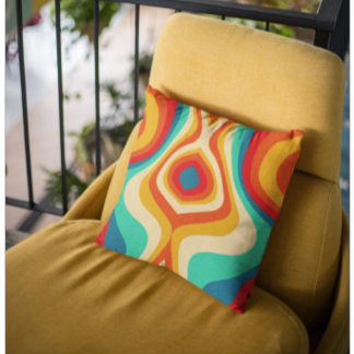 Retro Muster Classic Colors Kissen