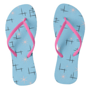 Retro Muster Flip Flops