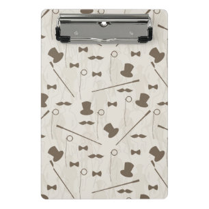 Retro Muster für Mann 2 Mini Klemmbrett