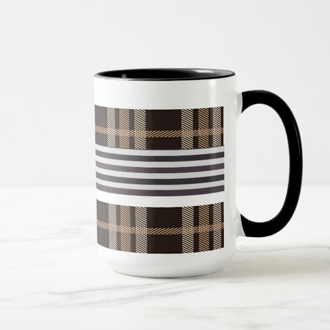 Retro-Muster Kaffee-Tasse Tasse (Rechts)