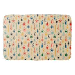 Retro Muster Mitte des Jahrhunderts mit Weihnachts Badematte