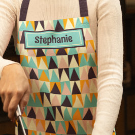 Retro-Muster Mitte des Jahrhunderts Schürze