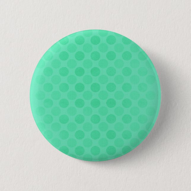 Retro-Muster verblasster grüner Kreise Button (Vorderseite)