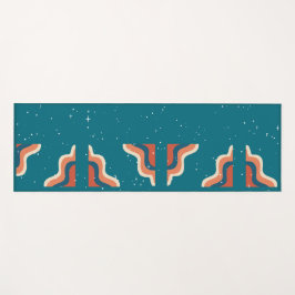 Retro-Muster-Workout Yogamatte