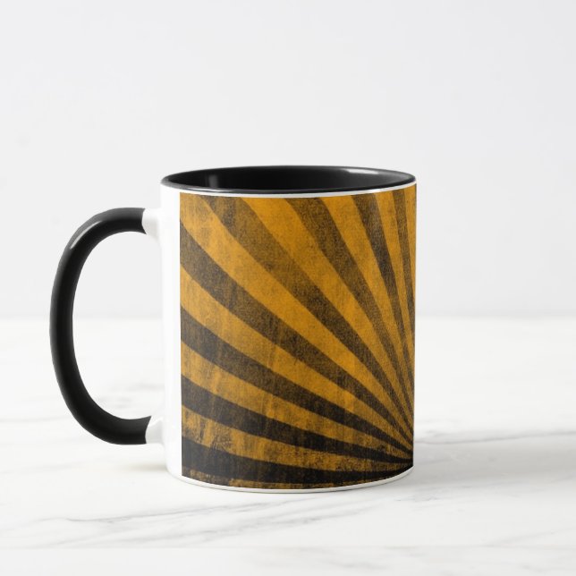 Retro Musterhintergrund Tasse (Links)