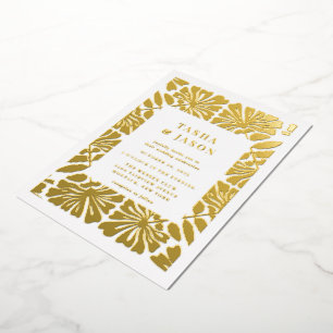 Retro-Musterrahmen Folieneinladung