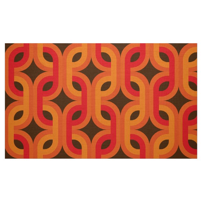 Retro mutiges Gewebemuster NAHTLOS Stoff (Fat Quarter (45,7 x 55,9 cm))