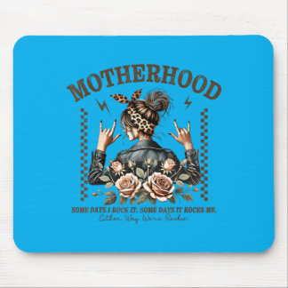 Retro-Mutterschaft Lustiger Muttertag Rock Mama Mu Mousepad