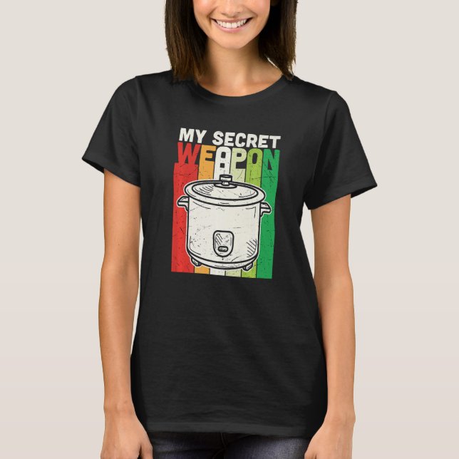Retro My Secret Weapon Kulinarischer Koch Cook Co T-Shirt (Vorderseite)