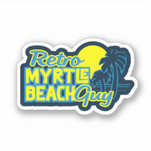 Retro Myrtle Beach Typ Aufkleber